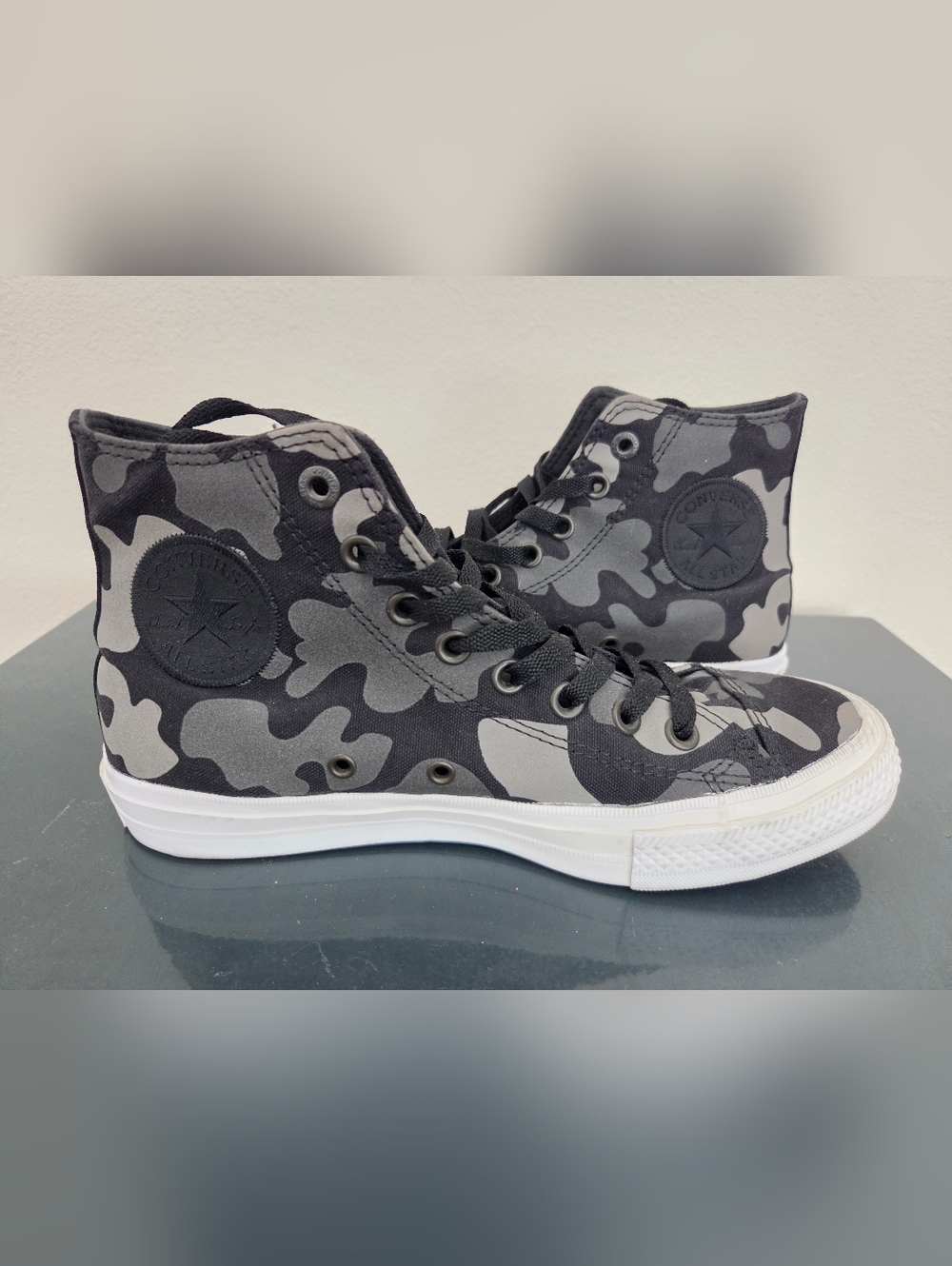 Converse Chuck Taylor All Star II Reflective Camo high-top sneakers black W9